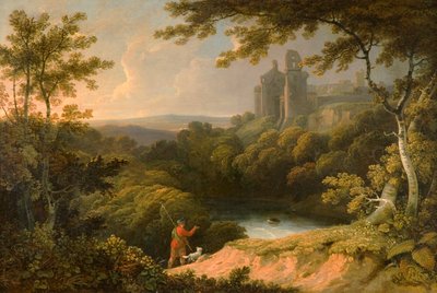 Ruins of Rosslyn Castle, Midlothian by George Arnald
